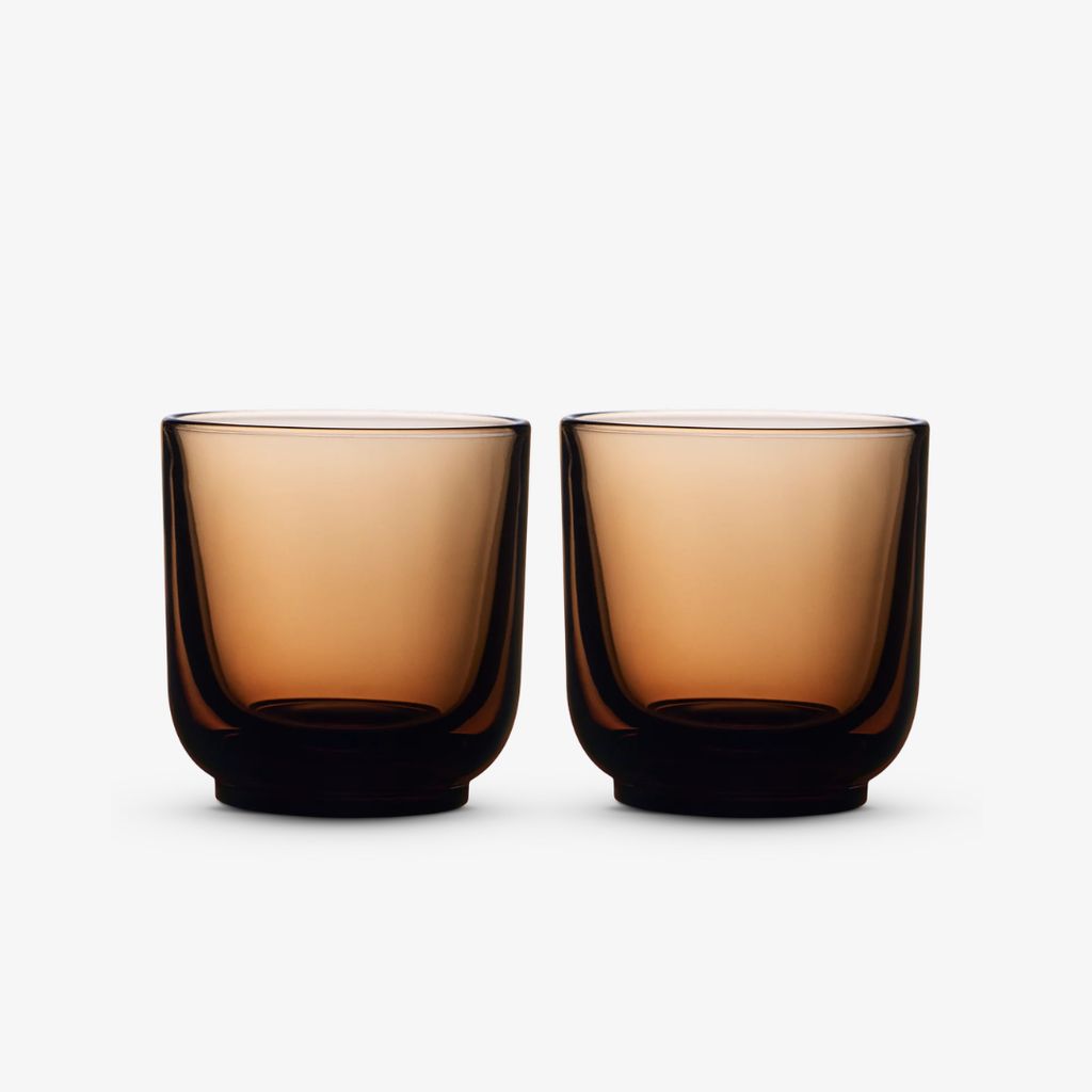 Pirch Cappuccino Glasses - Amber - Image 1