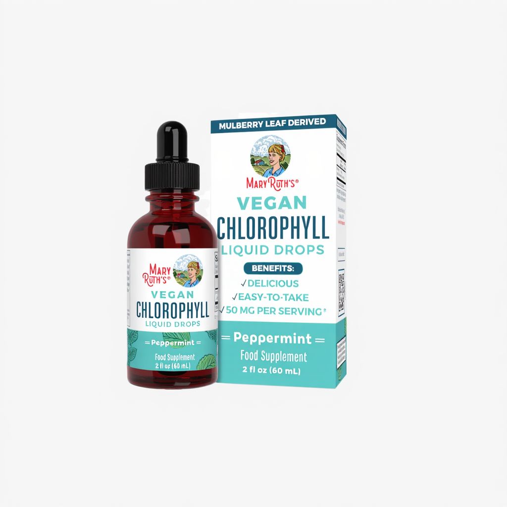 Vegan Liquid Chlorophyll Drops - Peppermint - Image 1